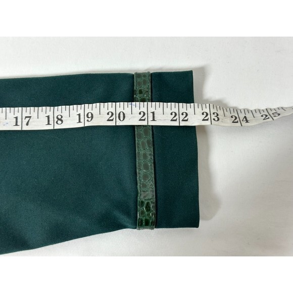 Vintage St‎ John Sport Jacket Green Patent Croc Trim Enameled Green Buttons Sz S - Picture 8 of 10